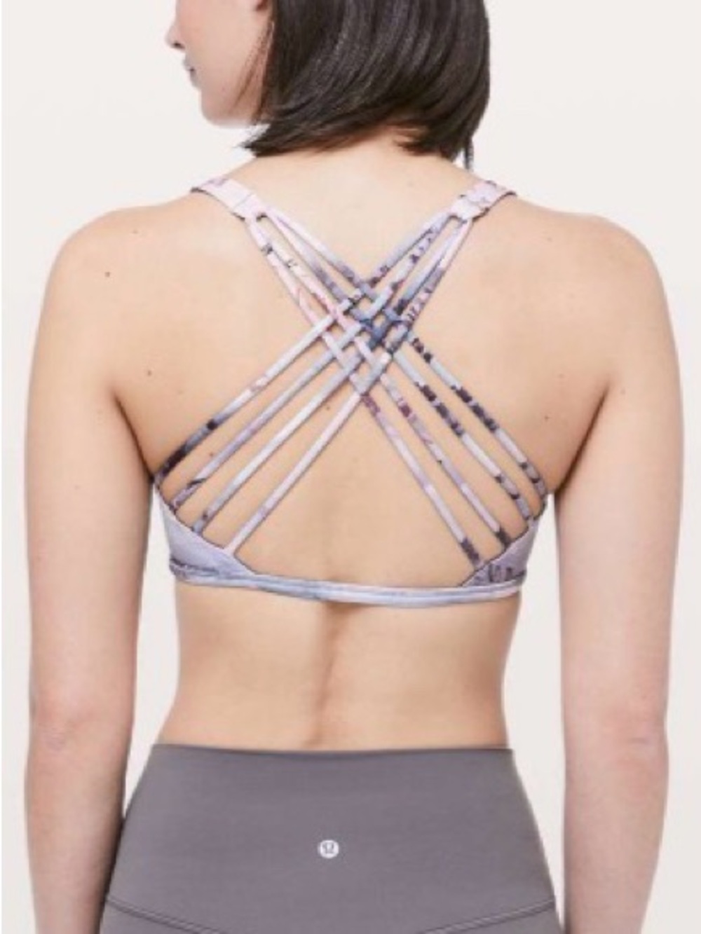 Lululemon Free To Be Bra Wild Sunrise Silhouette Multi W2AR6S Sports Bra Size 4